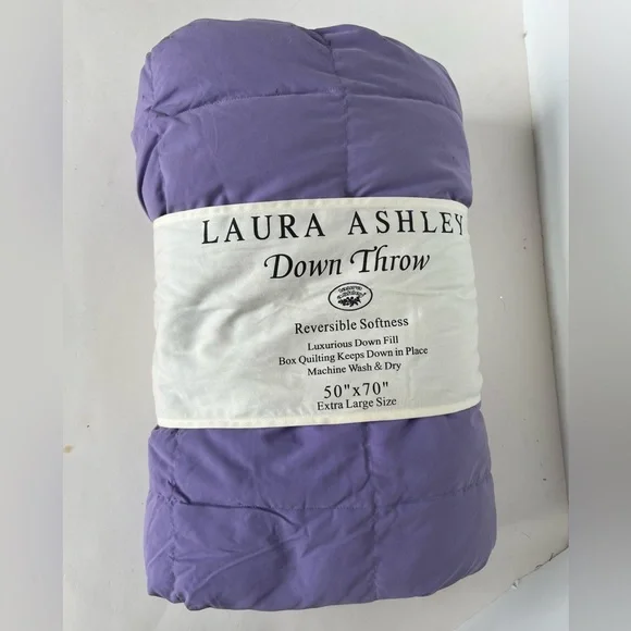 LAURA ASHLEY Luxurious Down Throw - Picture 1 of 5